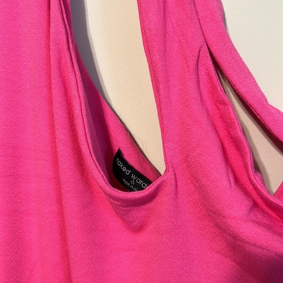 NEW [naked wardrobe] the nw cut out for you sheath mini dress in pink - Picture 6 of 8